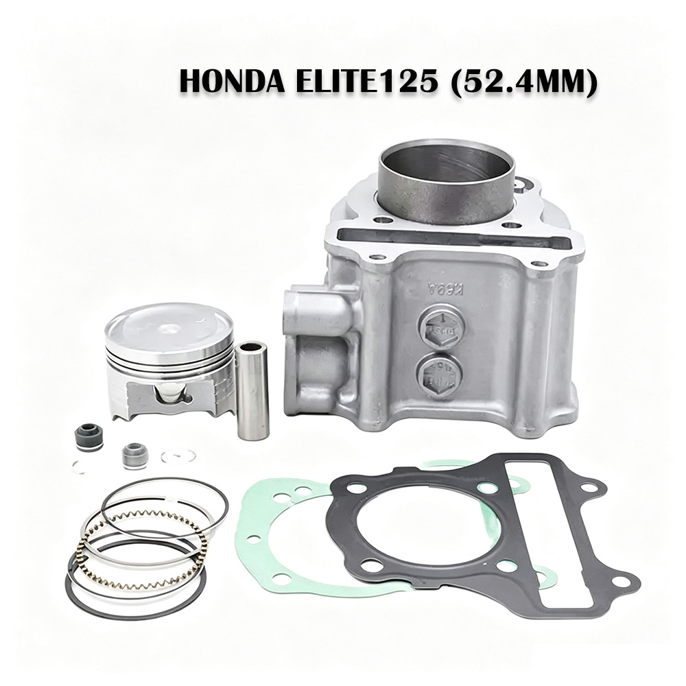 Motorcycle Piston - Motorrad-Motorenteile 52,4MM Zylinder Kolbenringe Dichtungssatz für