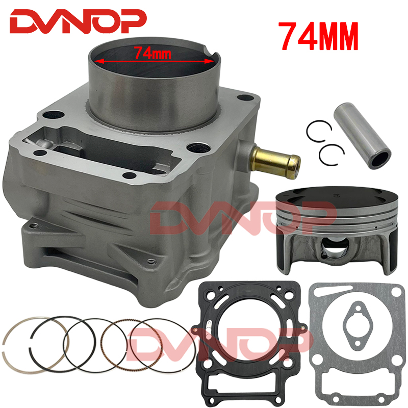 Motorcycle Piston - Motorrad-Zylinderkolbenring-Dichtungssatz mit 74 mm Bohrung für