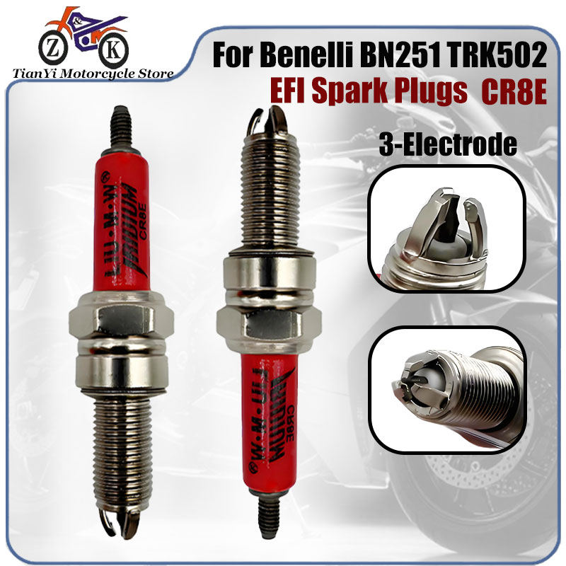 1PCS CR8E 3-Elektroden EFI Mot – Motorcycle Spark Plug Bewertung und Preis